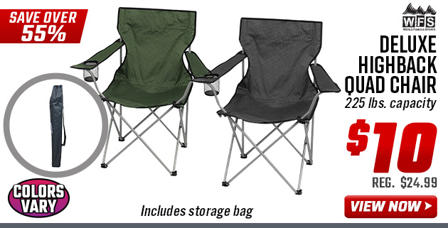 World Famous Sports Deluxe Highback Quad Chair