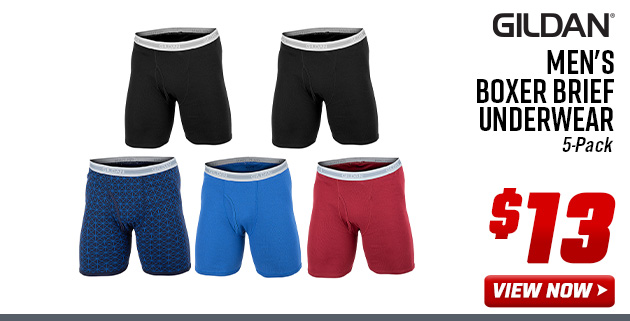 Gildan Men's Boxer Brief Underwear