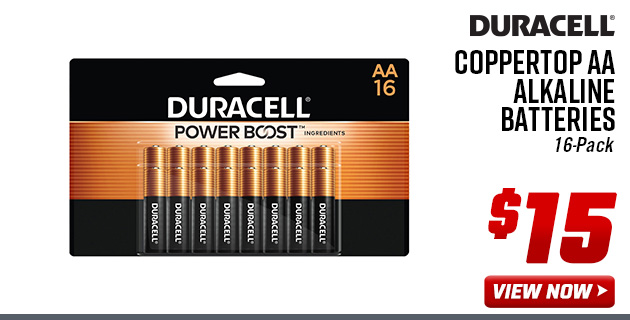 Duracell Coppertop AA Alkaline Batteries 