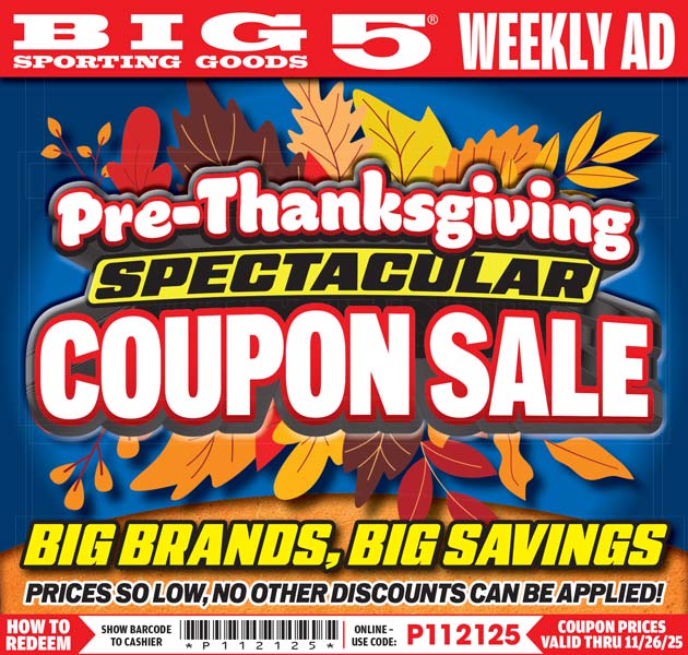 Pre-Thanksgiving Coupon Sale. CODE P112125