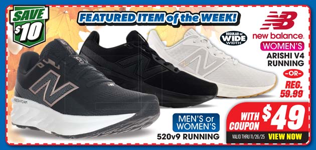 New Balance 520 v9 Men's or Women's or  Arishi V4 Women's Running Shoes