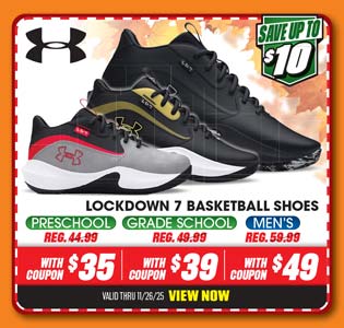 Under Armour Lockdown 7 Men's or Boys' Basketball Shoes