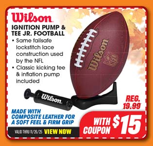 Wilson Ignition Pump & Tee Jr. Football