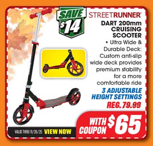 Street Runner Dart 200mm Cruising Scooter