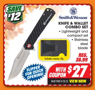 Smith & Wesson Knife and Wallet Combo Set