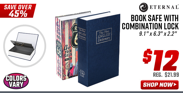 Eternal Book Safe with Combination Lock