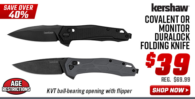 Kershaw Covalent or Monitor Duralock Folding Knife   