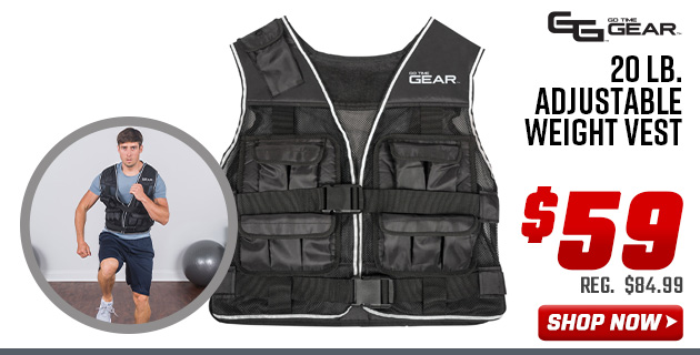 Go Time Gear 20 lb. Adjustable Weight Vest