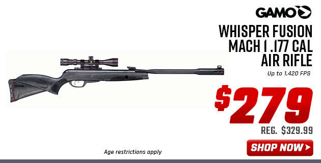 Gamo Whisper Fusion Mach 1 .177 Cal Air Rifle