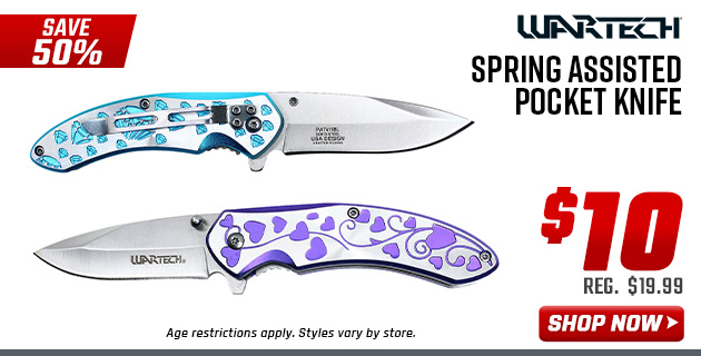 Wartech Spring Assisted Pocket Knife
