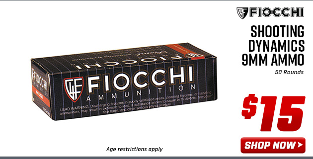 Fiocchi Shooting Dynamics 9mm Ammo