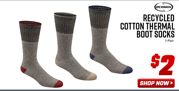 Ecosox Recycled Cotton Thermal Boot Socks