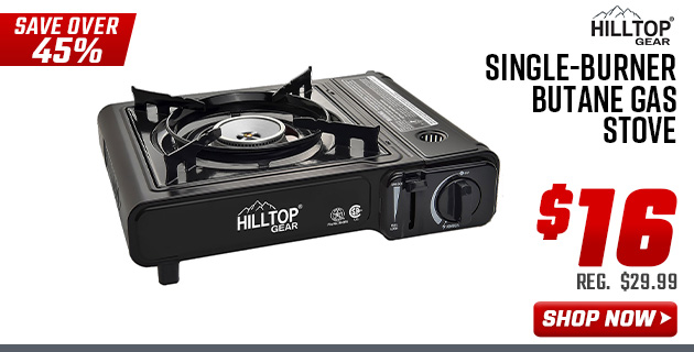 Hilltop Gear Single-Burner Butane Gas Stove