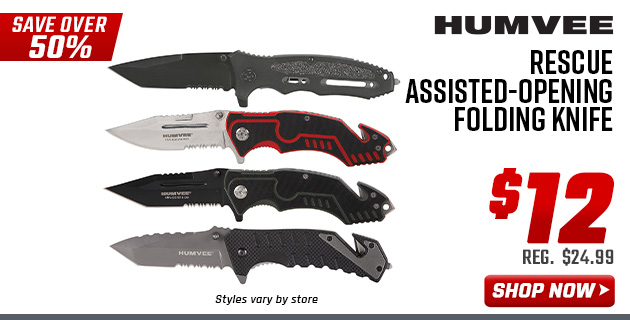 Humvee Rescue Assisted-Opening Folding Knife