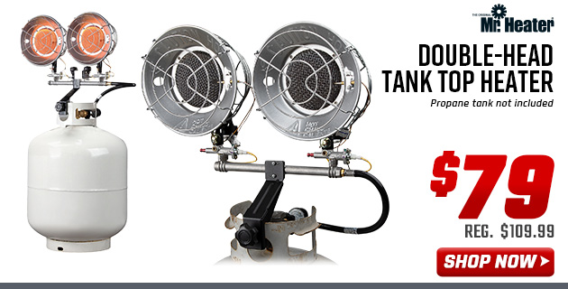 Mr. Heater Double-Head Tank Top Heater
