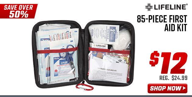 Lifeline 85-Piece First Aid Kit