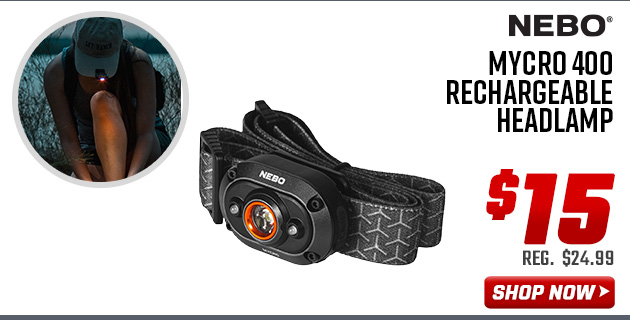 NEBO Mycro 400 Rechargeable Headlamp