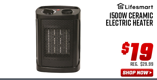 Lifesmart 1500W Ceramic Electric Heater