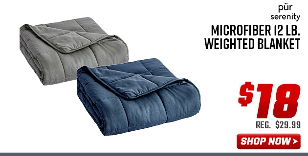 Pur Serenity Microfiber 12 lb. Weighted Blanket