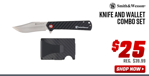 Smith & Wesson Knife and Wallet Combo Set