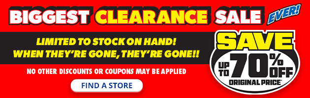 Biggest Clearance Sale