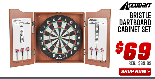 Accudart Bristle Dartboard Cabinet Set