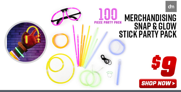 Dm Merchandising Snap & Glow Stick Party Pack 