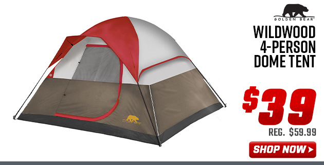 Golden Bear Wildwood 4-Person Dome Tent