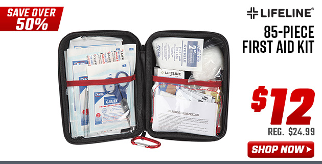 Lifeline 85-Piece First Aid Kit