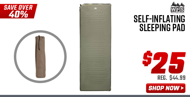 World Famous Sports Self-Inflating Sleeping Pad