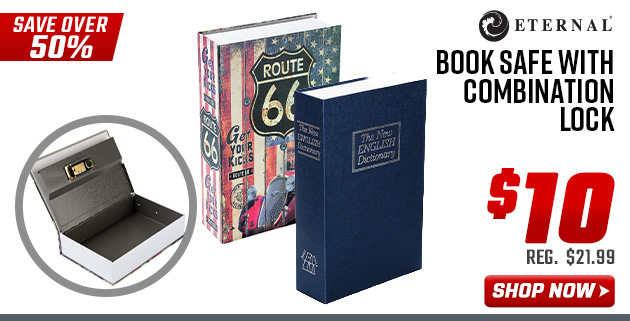 Eternal Book Safe with Combination Lock