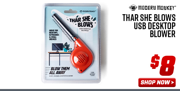 Modern Monkey Thar She Blows USB Desktop Blower