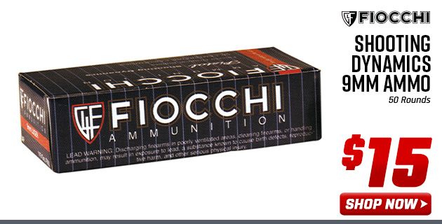 Fiocchi Shooting Dynamics 9mm Ammo