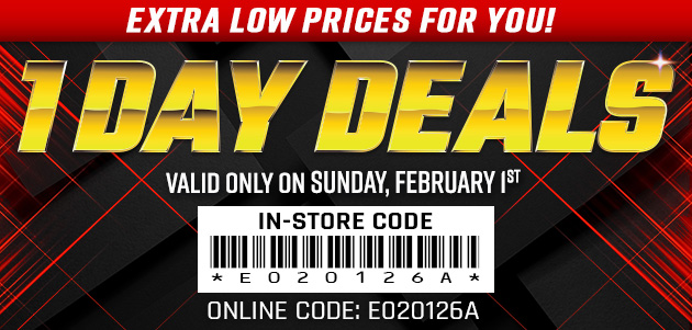 One Day Deals - Sunday, February 1st, 2026