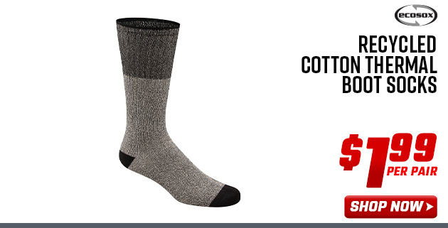Ecosox Recycled Cotton Thermal Boot Socks