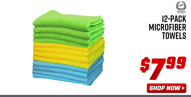Victory 12-Pack Microfiber Towels 