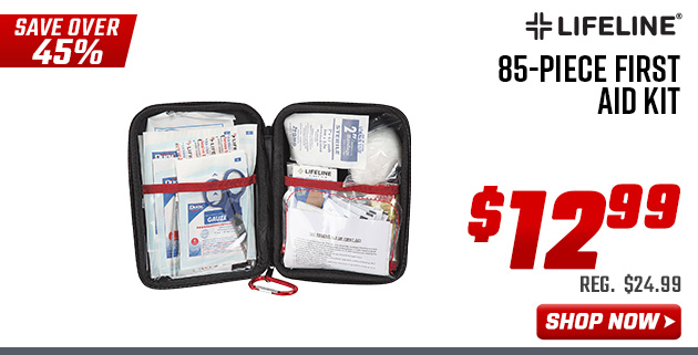 Lifeline 85-Piece First Aid Kit