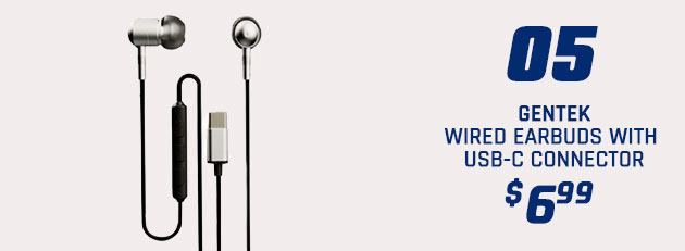 Gentek Wired Earbuds with USB-C Connector
