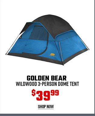 Golden Bear Wildwood 3-Person Dome Tent