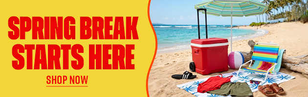 Spring Break Starts Here. Shop Now