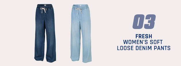 Fresh Women's Soft Loose Denim Pants
