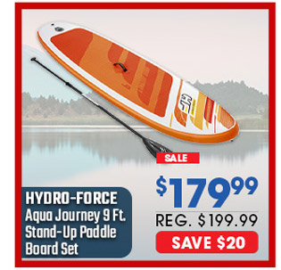 Hydro-Force Aqua Journey 9 Ft. Stand-Up Paddle Board Set