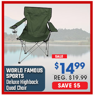 World Famous Sports Deluxe Highback Quad Chair
