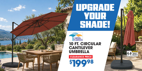 Pool Days. Cantilever Umbrella on Sale