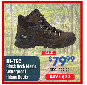 Hi-Tec Black Rock Men's Waterproof Hiking Boots