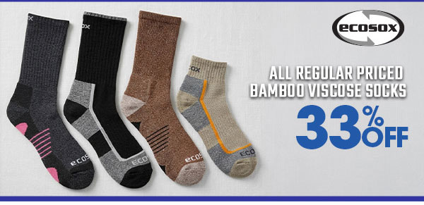 Ecosox 33% OFF All Regular Priced Bamboo Viscose Socks
