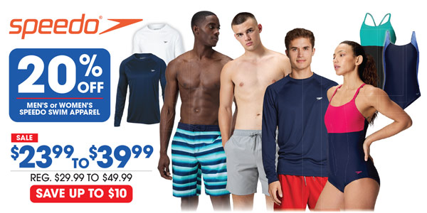 20% Off Speedo Swim Apparel