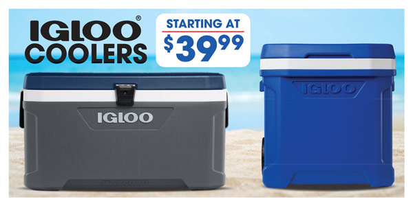Igloo Coolers Starting At $39.99