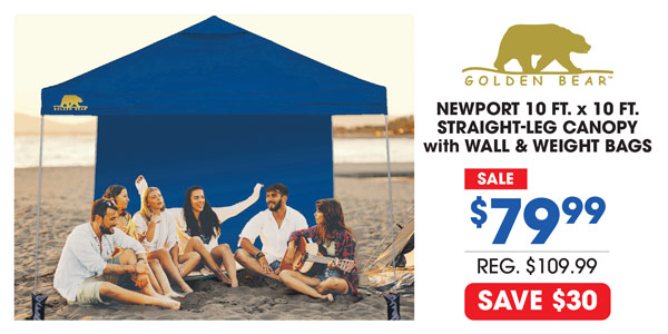 Golden Bear Newport 100 Canopy with Wall
