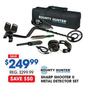 Bounty Hunter Sharp Shooter II Metal Detector Combo